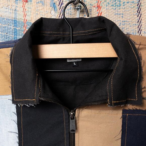 Upcycled patchwork carhartt chore jacket - Picture 3 of 7